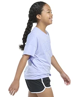 adidas Big Girls Short-Sleeve Tie-Front Cotton T-Shirt