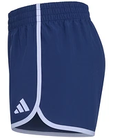 adidas Big Girls Elastic-Waistband Woven Shorts With Binding