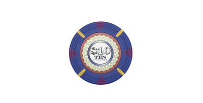 Slickblue The Mint Poker Chips (25-Pack) – Clay Composite, $10 Value for Casual Poker Games