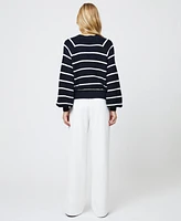 French Connection Women's Lily Mozart Cotton Striped Sweater