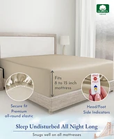 California Design Den Deep Pocket Twin Xl Fitted Sheet Only - 400 Thread Count 100% Cotton Sateen Bright Salmon