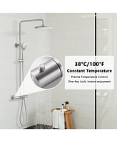 Casainc 3 Functions Thermostatic shower system with Rough-in Valve