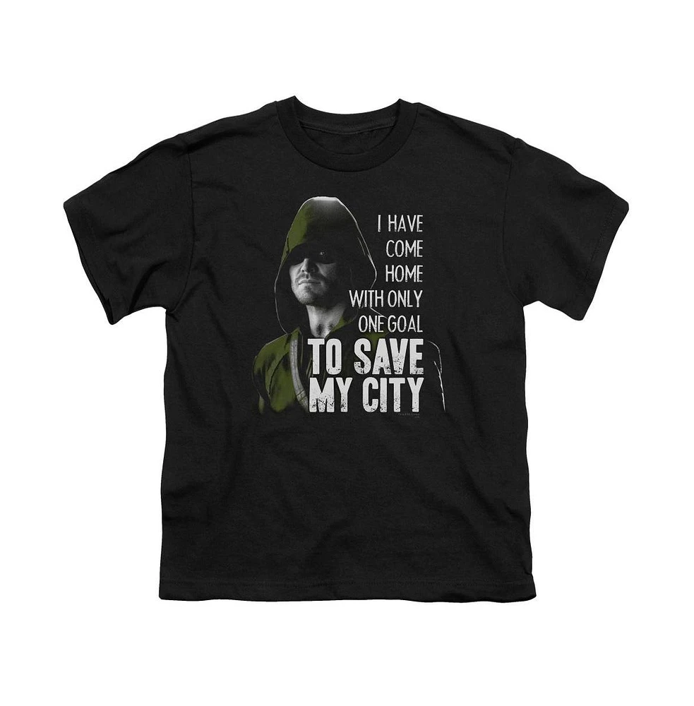 Arrow Boys Save My City Short Sleeve Juvenile Tee / T-Shirt