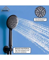 Casainc Rainfall Complete Shower System with 5-Setting Handheld and Rough Valve