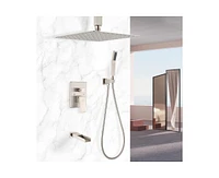 Casainc 3-Function 12-In Wall Mounted Shower System