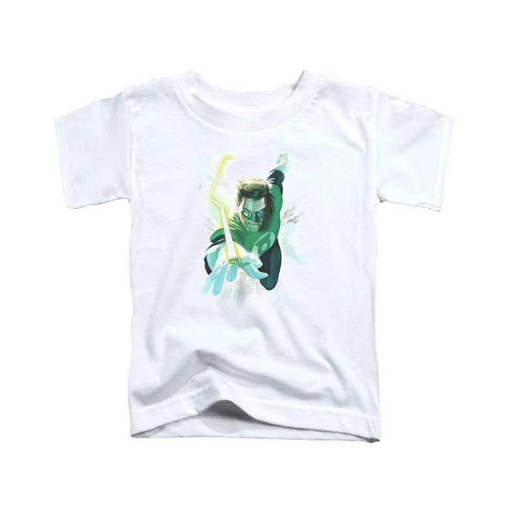 Green Lantern Toddler Girls Baby-Girls Clouds Short Sleeve Tee / T-Shirt