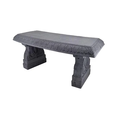 Slickblue Outdoor Fiber Garden Bench for Durable and Stylish Outdoor Seating