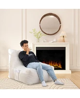 The Pop Home Comfortable Bean Bag Chair, Cozy Lazy Sofa with Memory Foam, Ideal for Living Rooms & Bedrooms-The Pop Home