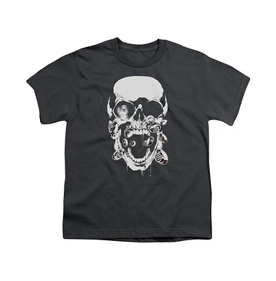 Green Lantern Boys Black Skull Short Sleeve Tee / T-Shirt