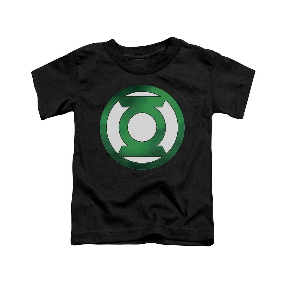 Green Lantern Toddler Girls Baby-Girls Chrome Logo Short Sleeve Tee / T-Shirt