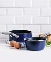 Blue Diamond Ceramic Nonstick 1-qt. and 2-qt. Saucepan Set