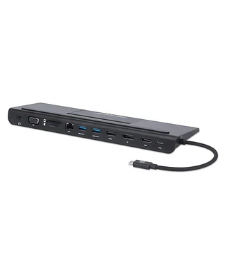 Manhattan Usb-c 11-in-1 Triple-Monitor Docking Station with Mst, 153478