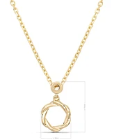 Devata Eternity Pendant Chain Necklace in 14K Gold, 16 in adj to 18 in