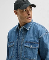 Mode of One Men's Terrace Relaxed-Fit Denim Shirt, Exclusively at Macy's