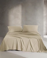 Closeout! Calvin Klein Washed Cotton Percale 4-Pc. Sheet Set