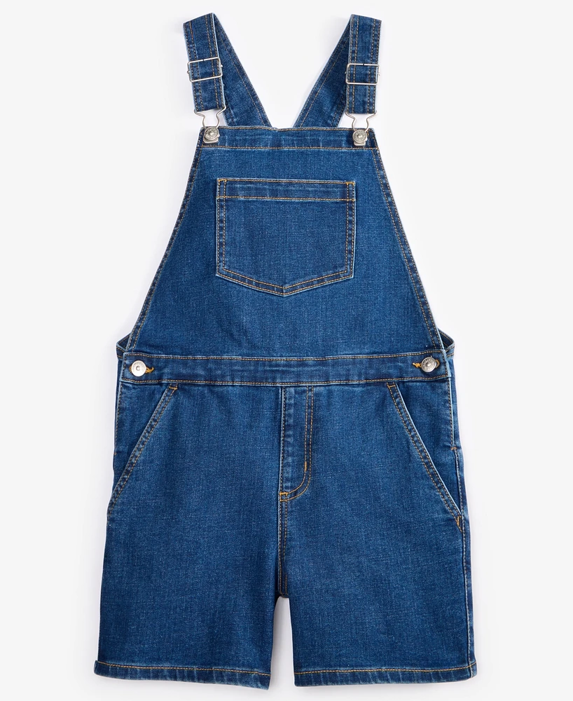 Epic Threads Little & Big Girls Denim Shortalls, Exclusively at Macy's