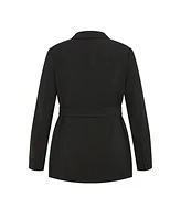 City Chic Plus Belted Yasmine Jacket