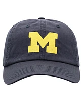 Top of the World Men's Navy Michigan Wolverines Team Logo Washed Adjustable Hat