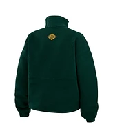 Wear by Erin Andrews Women's Green Bay Packers Polar Fleece Half-Zip Jacket