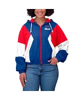 Wear by Erin Andrews Women's Royal Buffalo Bills Color Block Full-Zip Windbreaker Jacket