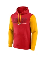 Fanatics Men's Red/Gold Kansas City Chiefs Outline Pullover Hoodie