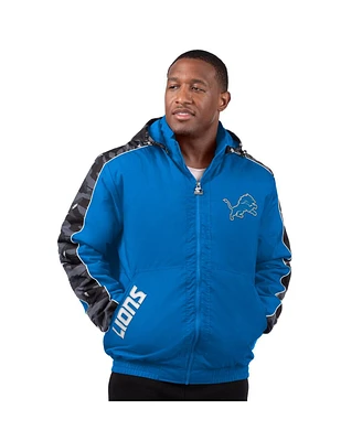 Starter Men's Blue Detroit Lions Thursday Night Gridiron Full-Zip Jacket