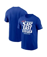 Fanatics Men's Royal Buffalo Bills Five-Straight Afc East Division Champions Big Tall T-Shirt