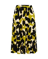 City Chic Plus Piper Print Skirt