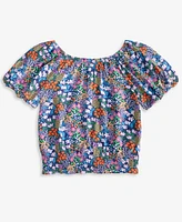 Epic Threads Big Girls Garden Ditsy Printed Smocked Top, Exclusively at Macy's