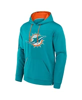 Fanatics Men's Aqua Miami Dolphins Defender Pullover Hoodie