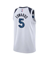 Nike Big Boys and Girls Anthony Edwards White Minnesota Timberwolves Swingman Jersey - Association Edition