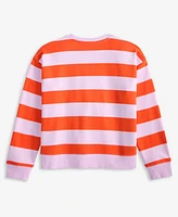 Epic Threads Little & Big Girls Striped Patch Sweatshirt, Exclusively at Macy's