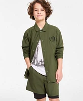 Epic Threads Little Big Boys Pickleball Club Coach Jacket Los Angeles Graphic T Shirt Layered Look Shorts Exclusively At Macys