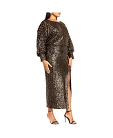 City Chic Plus Tilly Sequin Dress