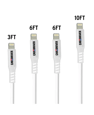 Car and Driver Apple Mfi Certified Premium 4 Pack Cable