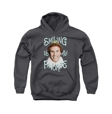 Elf Youth Smiling Pull Over Hoodie / Hooded Sweatshirt