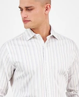 Bar Iii Men's Slim-Fit Jin Stripe Dress Shirt, Exclusively at Macy's