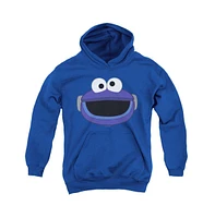 Sesame Street Boys Youth Mecha Cookie Monster Face Pull Over Hoodie