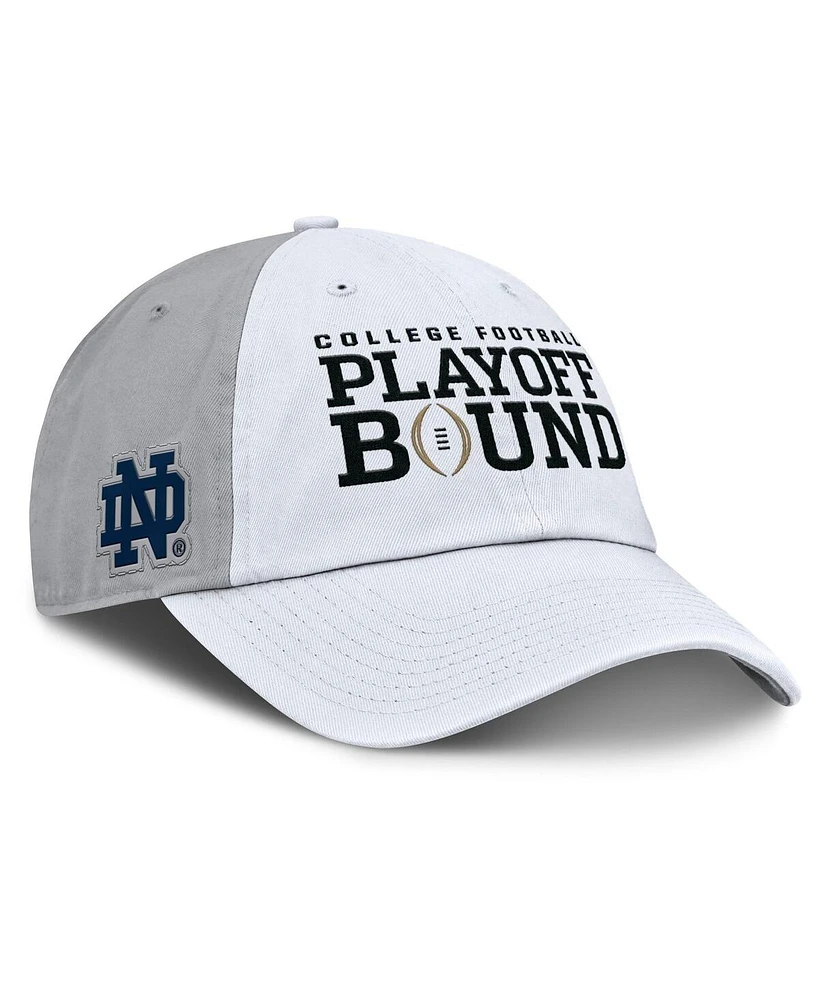 Nike Men's and Women's White/Gray Notre Dame Fighting Irish 2024 College Football Playoff Club Adjustable Hat