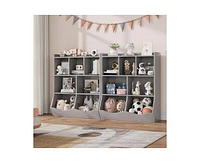 gaomon Toy Storage Cabinet, Three-Tier Kids Bookshelf and Bookcase for Storage Books and Toys
