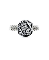 Bling Jewelry Sterling Silver Musician G Clef Charm Bead for European Bracelets