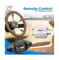 Pyle Double Din Marine Bluetooth Stereo Receiver with Dvd/Cd/MP3/Usb/Aux - Black