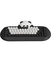 Yunzii C68 Panda Wireless Mechanical Gaming Keyboard,68 Keys Cute Keyboard with Pbt Keycaps, Rgb Backlit, Hot Swappable Creamy BT5.0/2.4