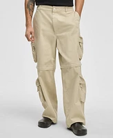 Mode of One Men's Relaxed-Fit Convertible Twill Cargo Pants, Exclusively at Macy's