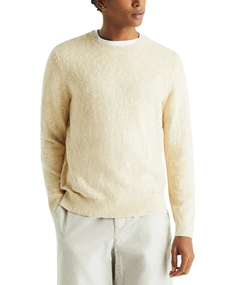 Nautica Men's Slub Linen Crewneck Sweater