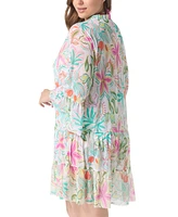 Coco Reef Women's Enchant Printed Cover-Up Dress