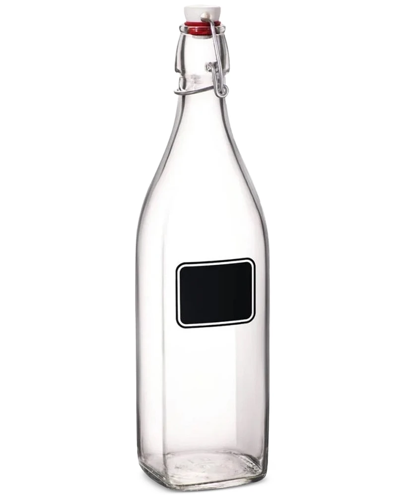 Bormioli Rocco Swing Chalk-Label Bottles, Set of 6