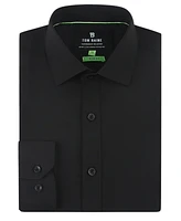 Tom Baine Men Slim Fit Four Way Stretch Solid Dress Shirt