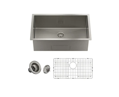 Casainc 32inch L x 18inch W Single Bowl Stainless Steel Undermount Kitchen Sink