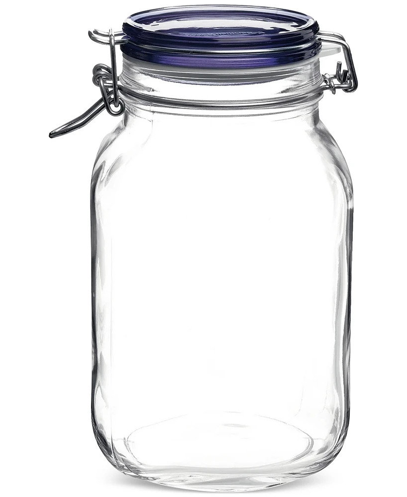 Bormioli Rocco Fido 67.75-Oz. Blue Jar, Set of 6